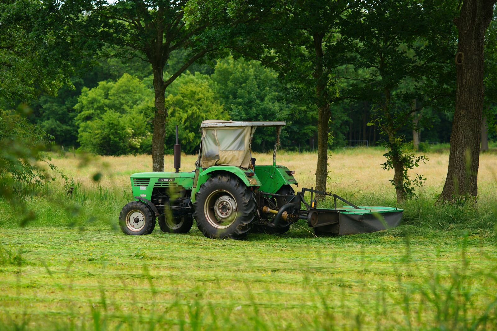Sony a99 II sample photo. Agriculture, tractors, mow photography