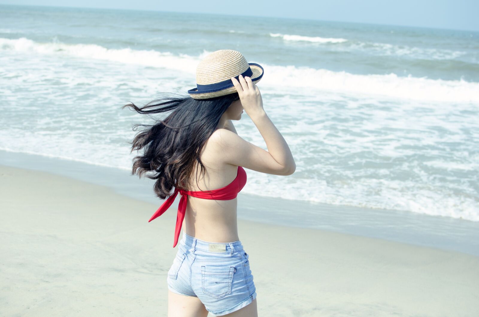 Nikon D7000 sample photo. Beach, young, girl photography
