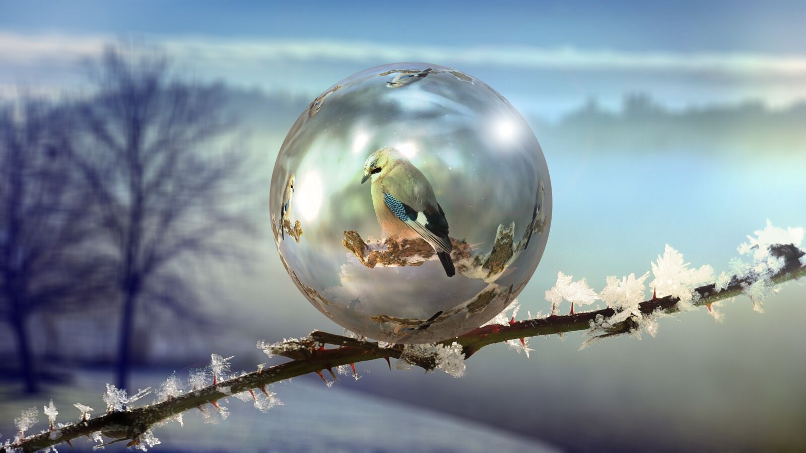 Nikon D810 sample photo. Winter, soap bubble, abstract photography