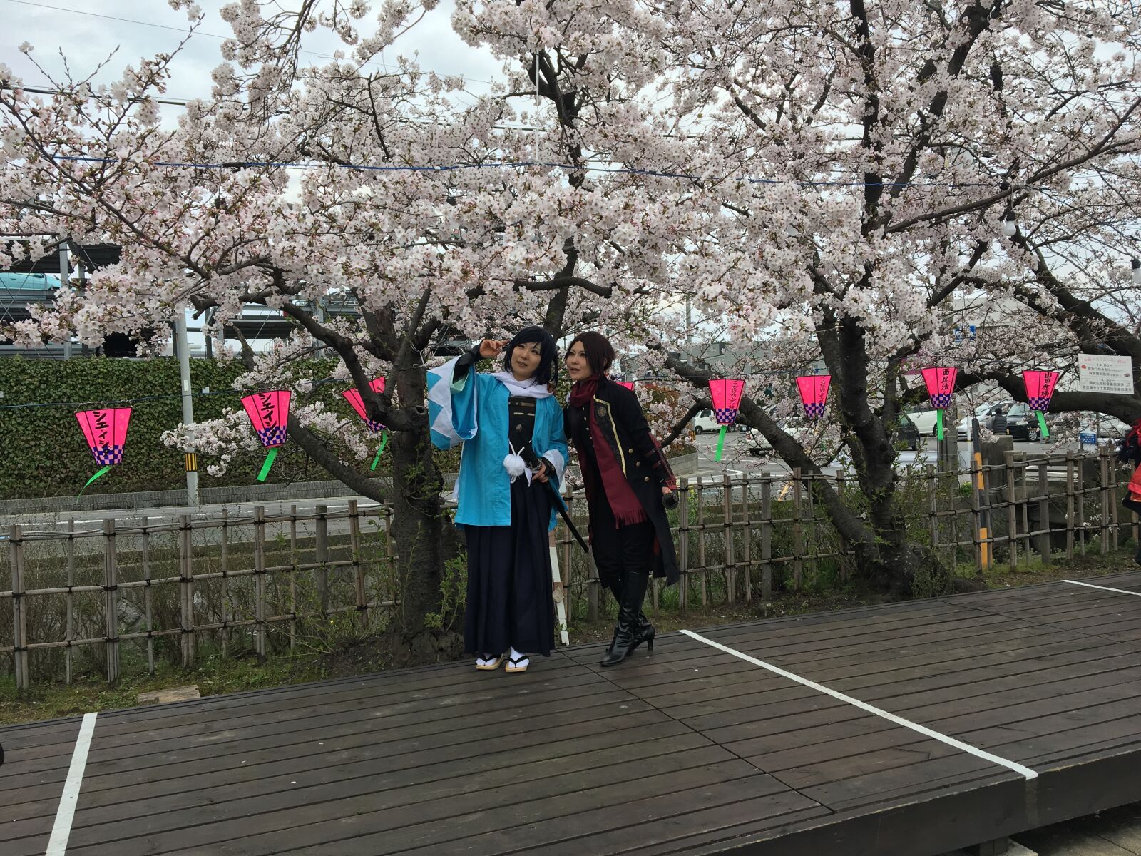 Apple iPhone 6s sample photo. Cosplay, cherry blossom, comic-con photography