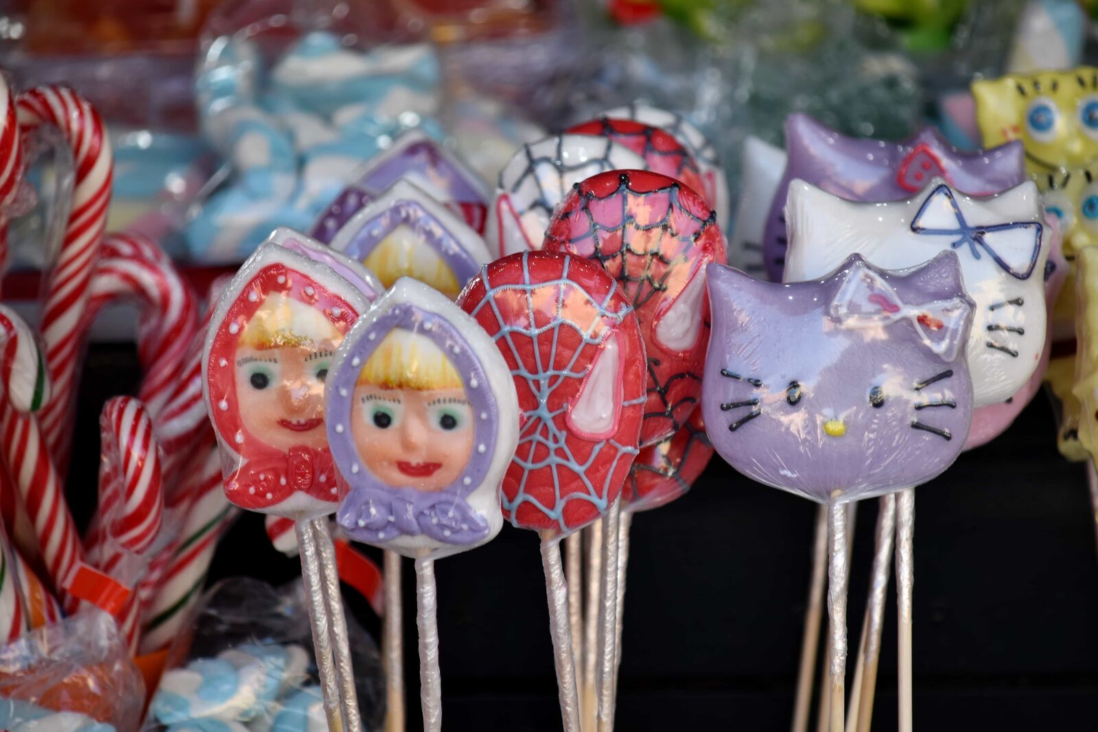 Nikon D5500 sample photo. Confectionery, delicious, lollipop, sticks photography
