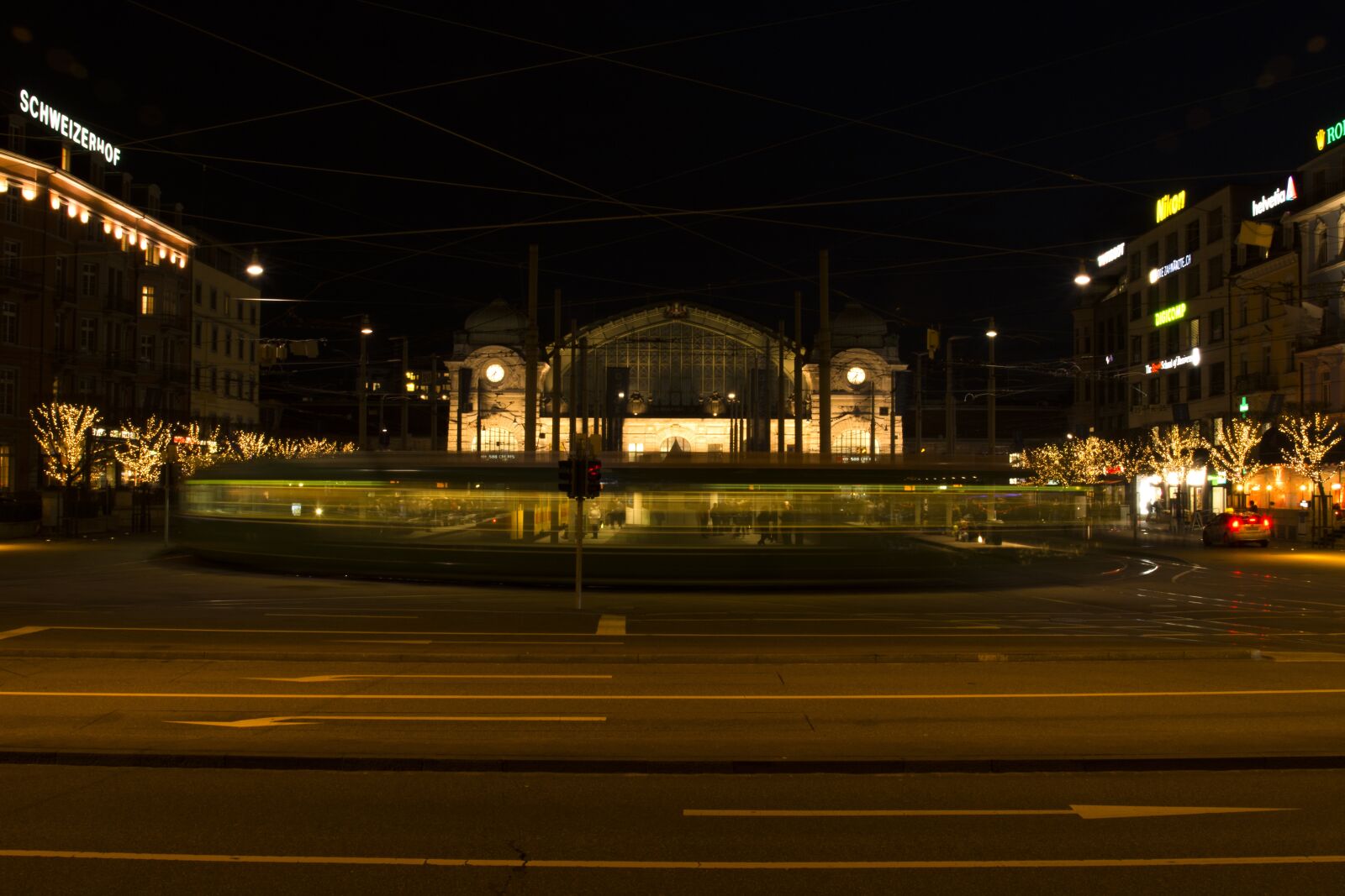 Nikon D7100 sample photo. Basel, railway station, tram photography