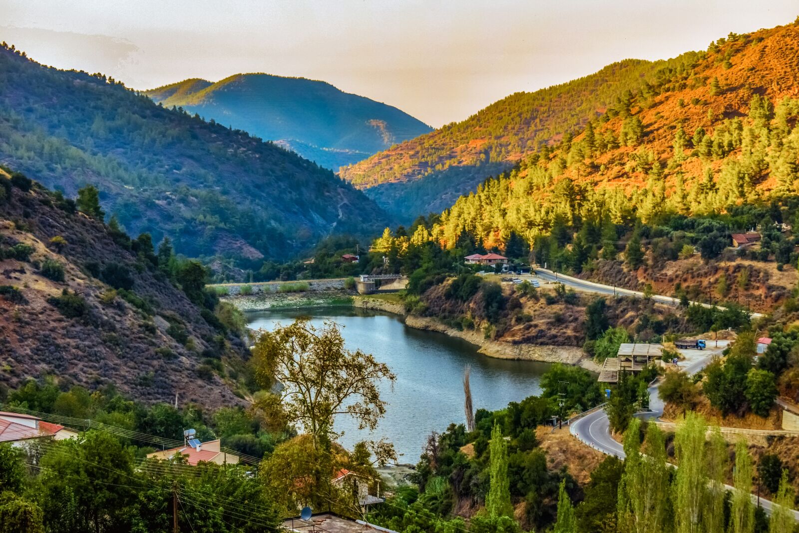 Nikon D3300 sample photo. Dam, lake, mountains photography