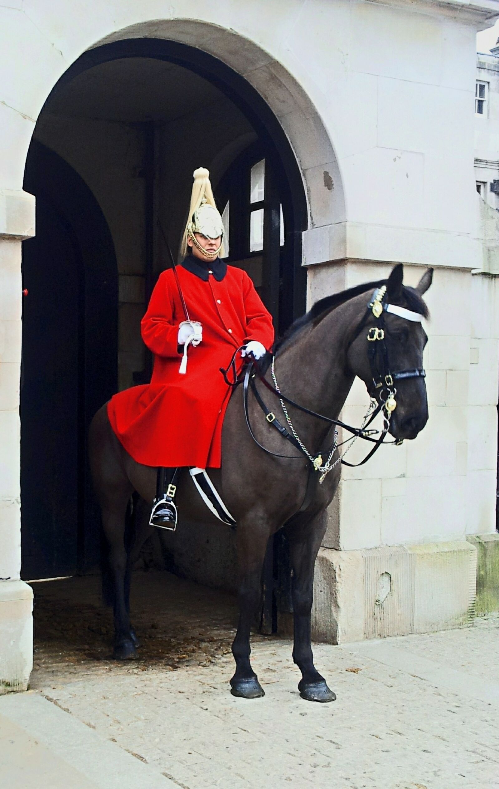 Samsung Galaxy S2 sample photo. London, palace, sentry photography