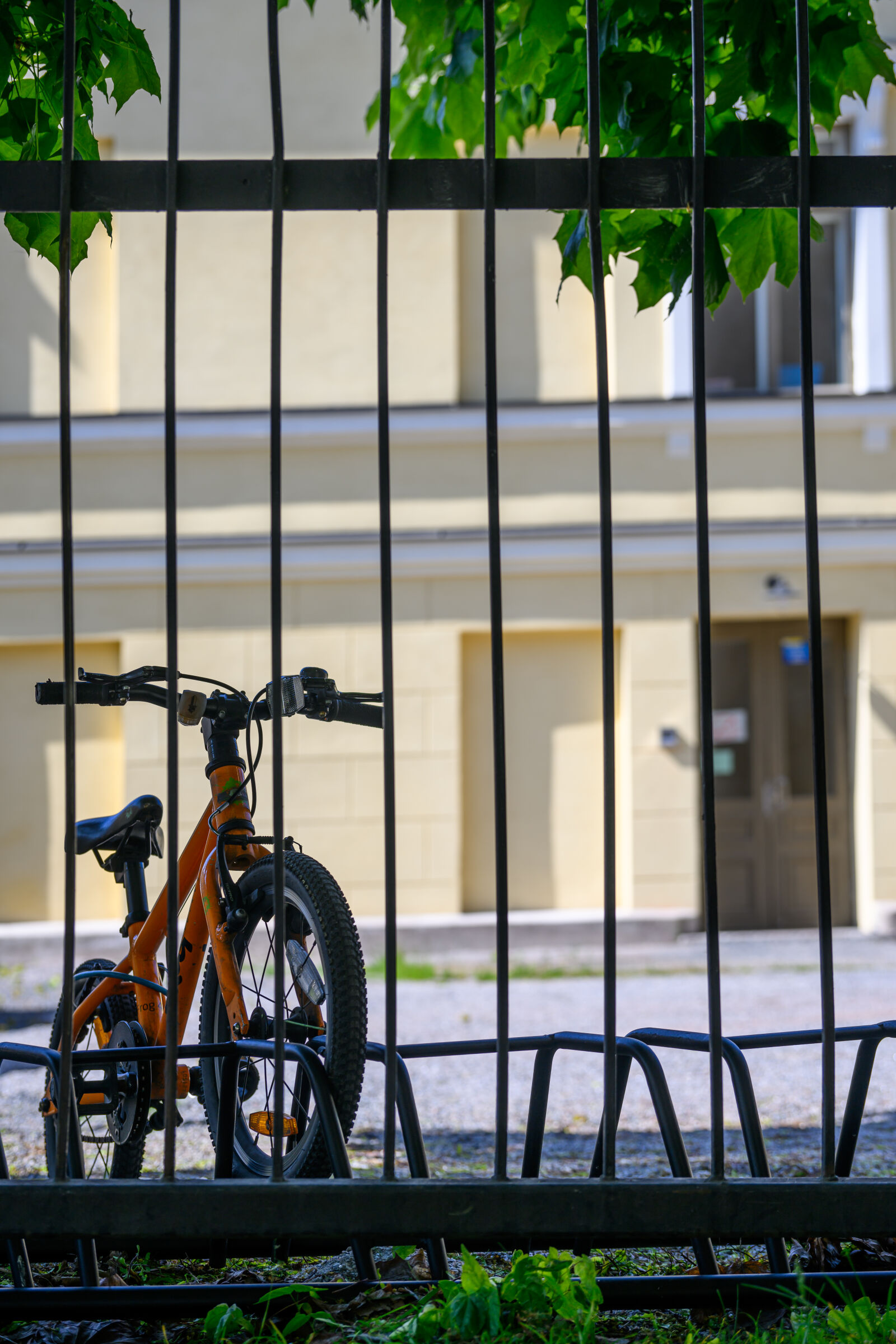 Nikon Nikkor Z 24-120mm F4 S sample photo. Bicycle by the fence photography