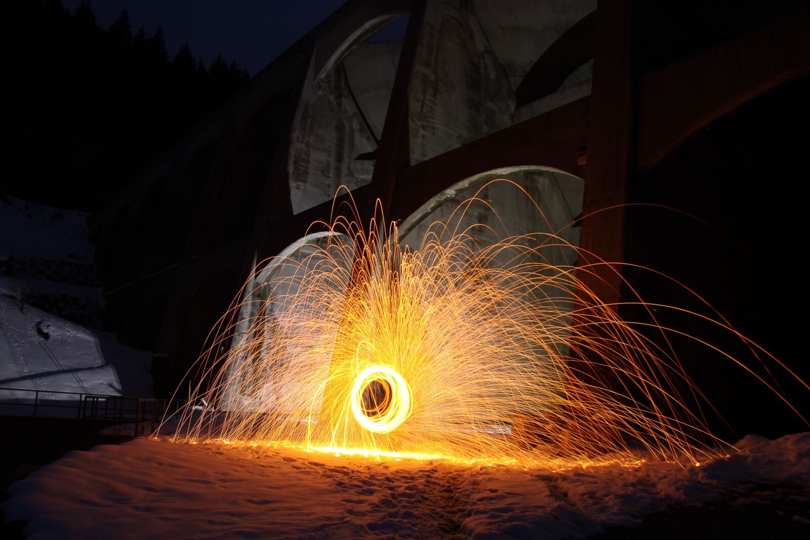 Canon EOS 50D sample photo. Fire, radio, light effect photography