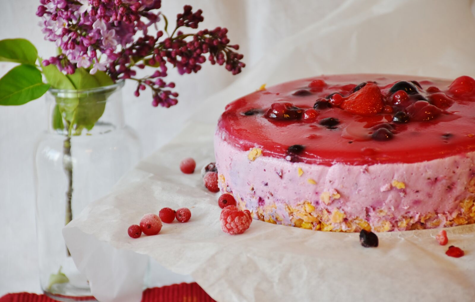 Nikon D7200 sample photo. Cake, quark, berries photography