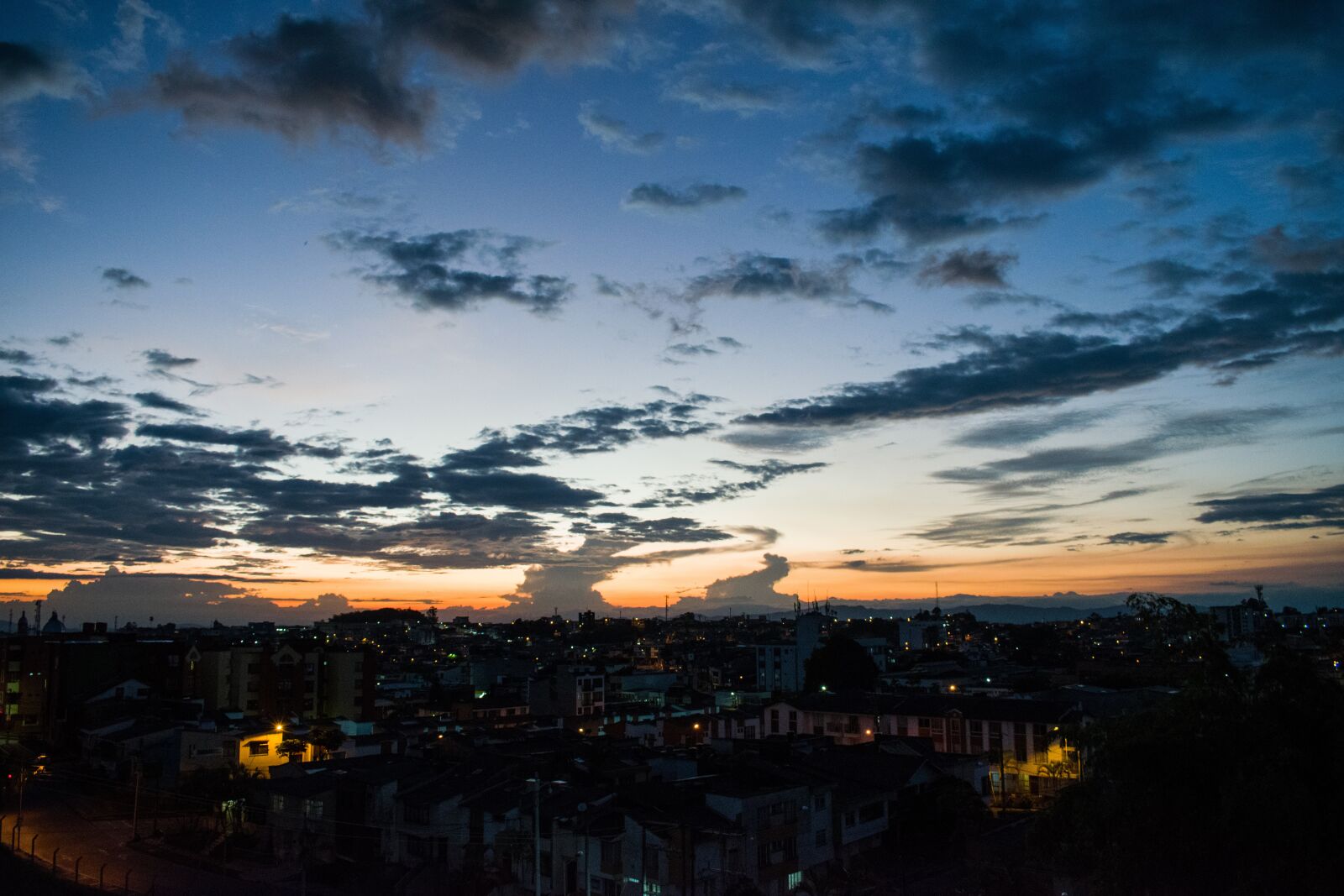 Nikon D5300 sample photo. Sunset, city, lights photography