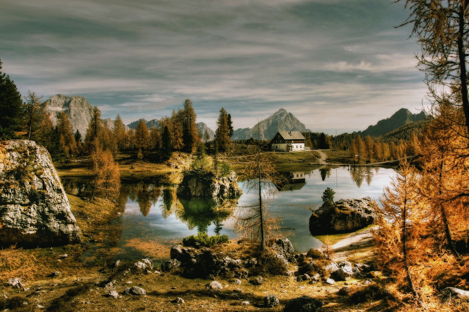 Nikon D40 sample photo. Bergsee, dolomites, lago federa photography