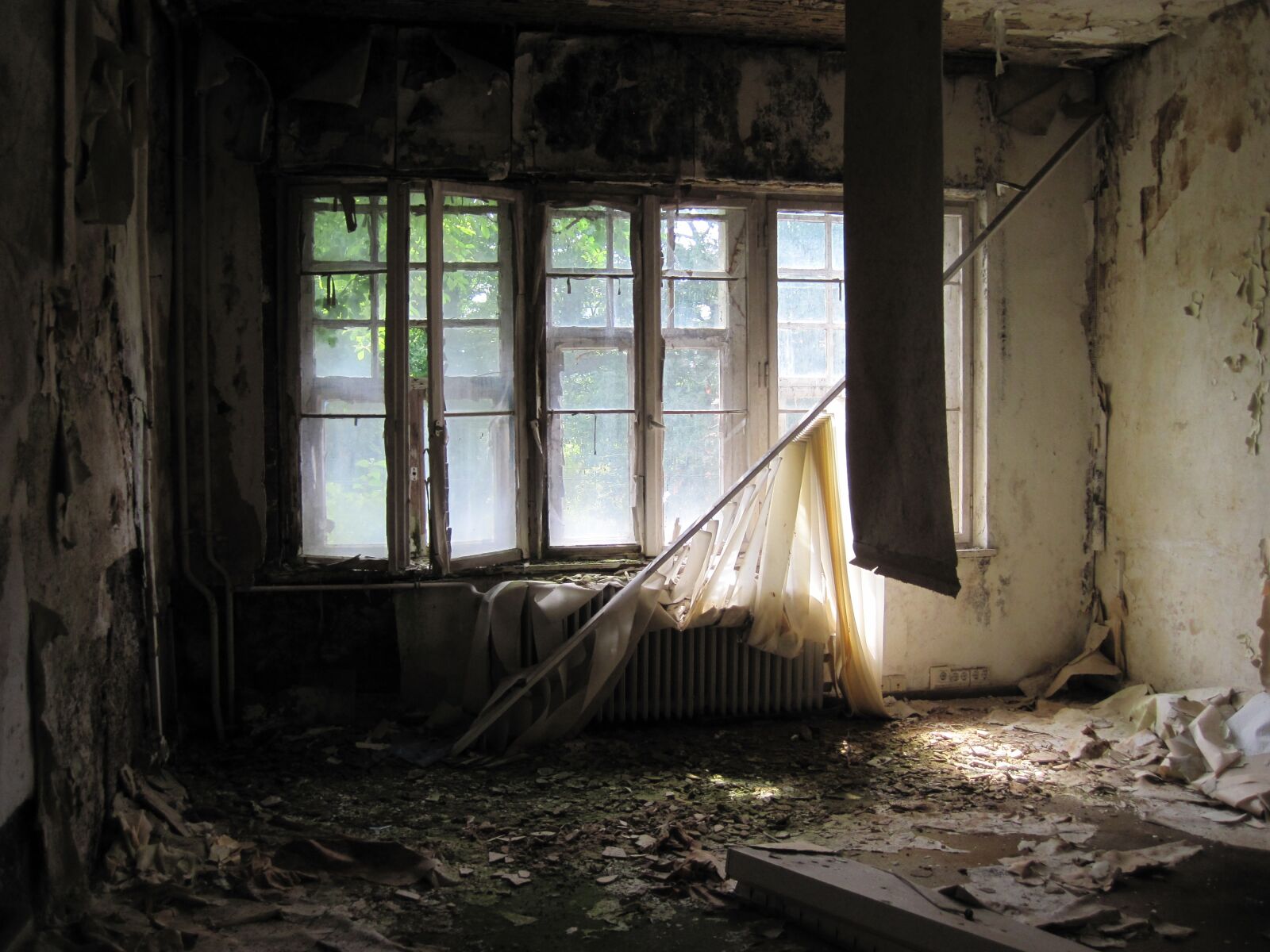 Canon PowerShot D10 sample photo. Room, window, old photography