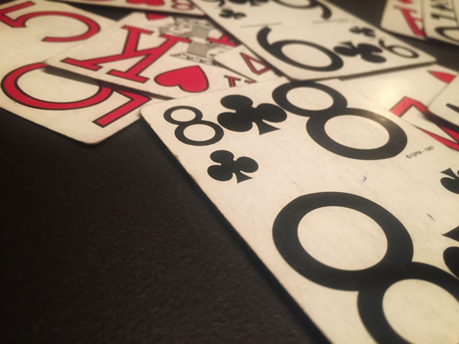 iPhone 6 back camera 4.15mm f/2.2 sample photo. Cards, clubs, creative, hearts photography
