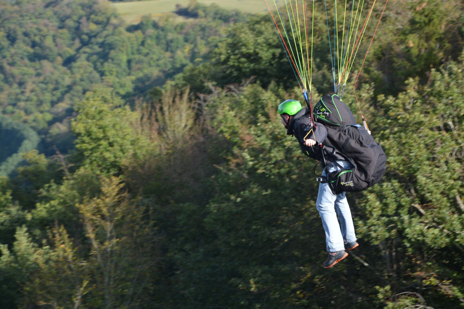 Nikon D5200 sample photo. Paragliding-paraglider, take off, fifth photography