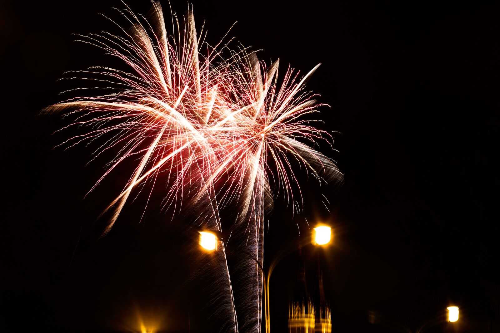 Canon EF 85mm F1.8 USM sample photo. Fireworks, new year's eve photography
