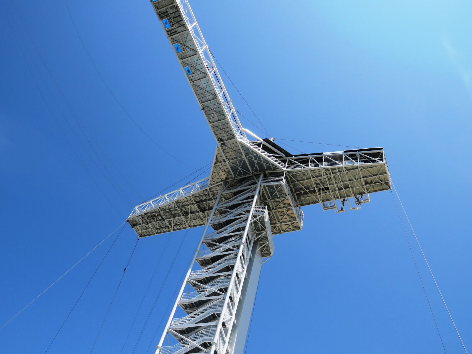 Canon PowerShot SX60 HS sample photo. Sky line, blue, tower photography