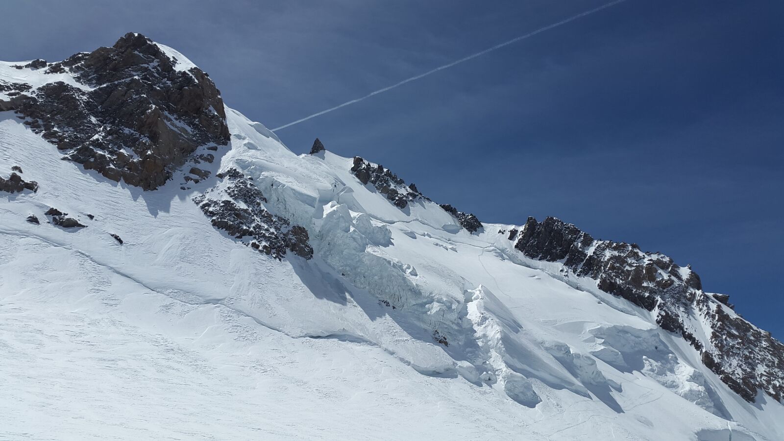 Samsung Galaxy Alpha sample photo. Mont maudit, glacier, seracs photography