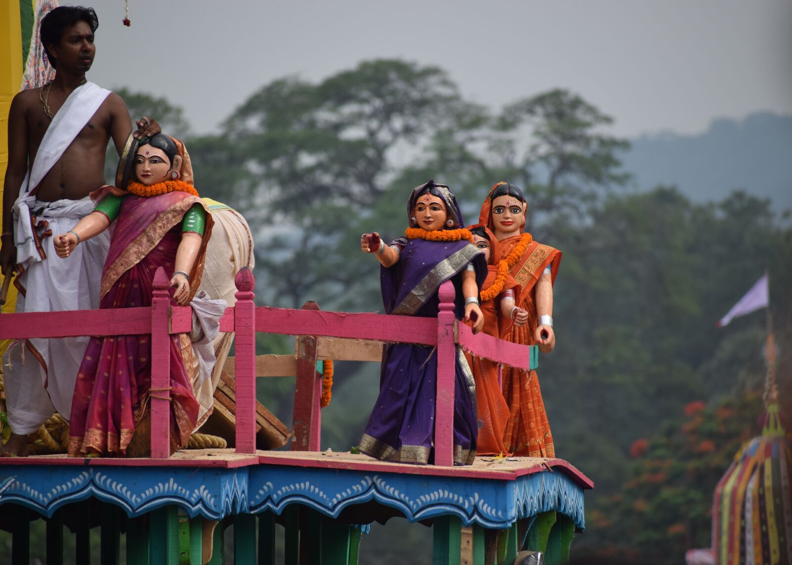 Nikon D3300 sample photo. Doll, chariot, saree photography