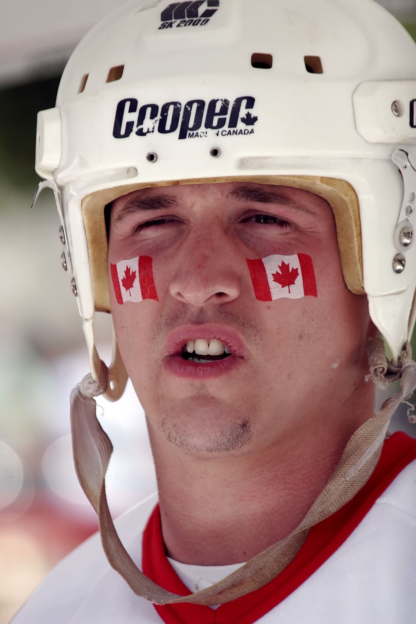 Canon EOS 20D sample photo. Canada day, canadian, helmet photography
