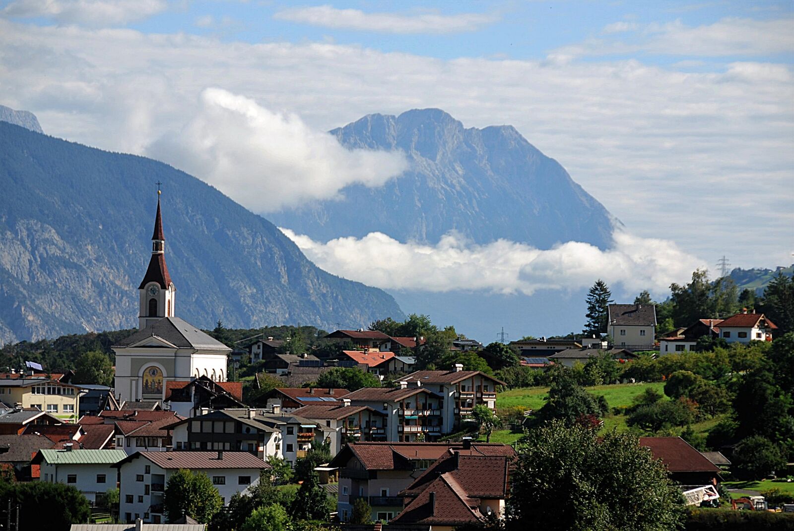 Nikon D80 sample photo. Panorama, roppen, village photography