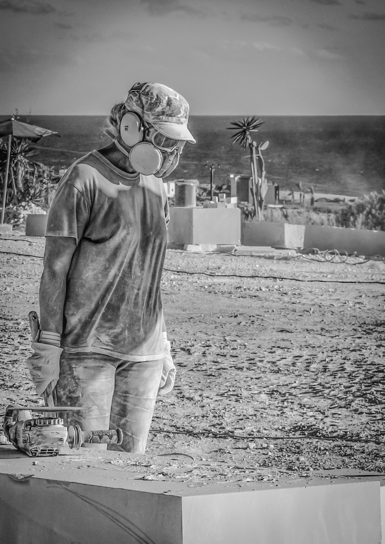 Nikon D3300 sample photo. Sculptor, artist, woman photography