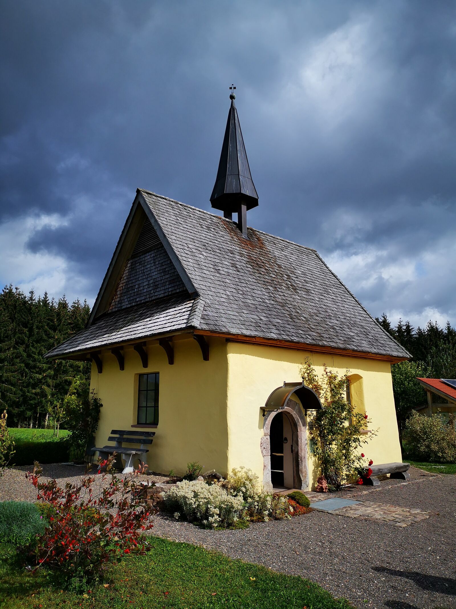 HUAWEI HMA-L29 sample photo. Black forest, chapel, faith photography