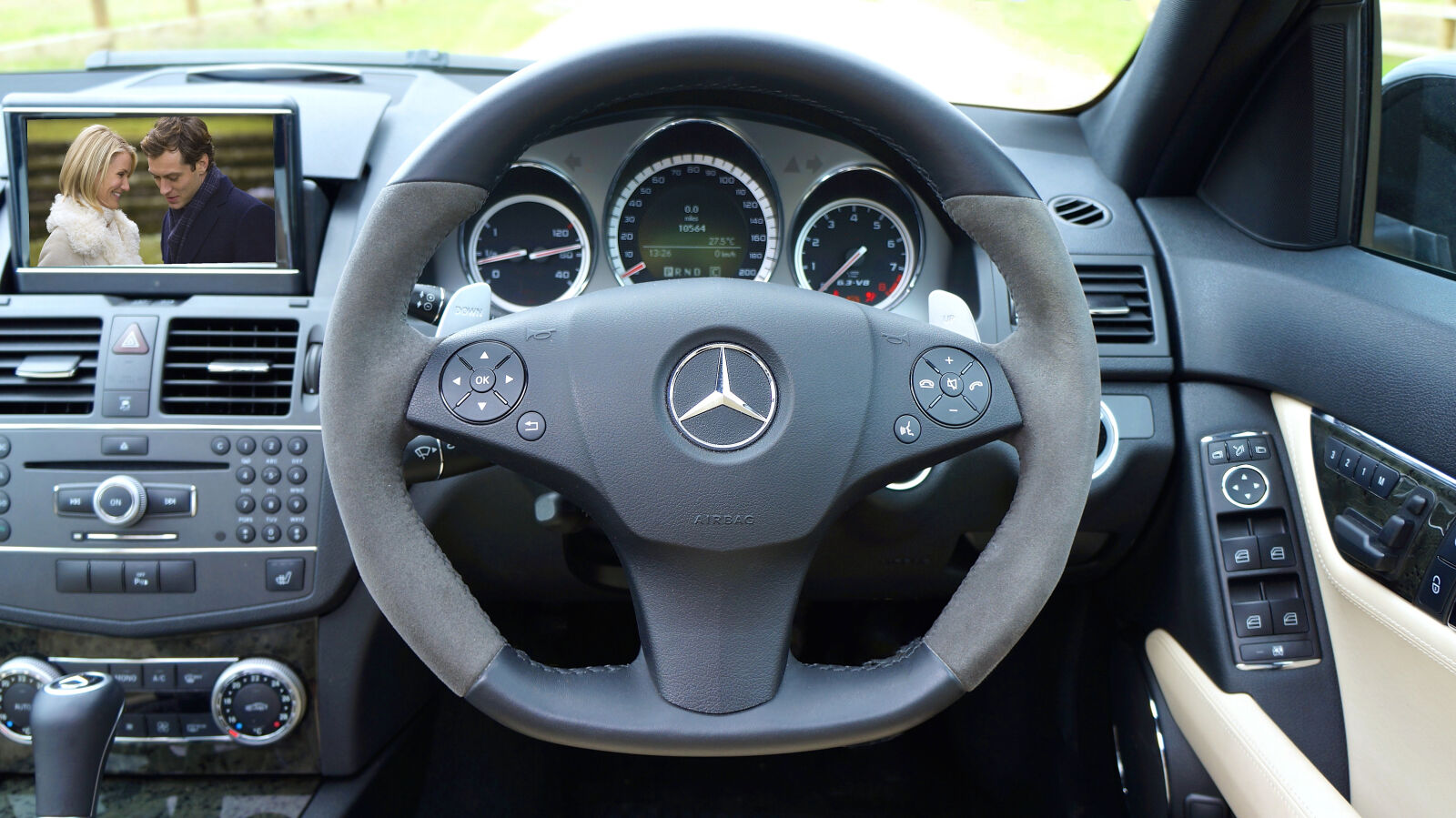 Sony Alpha NEX-5N sample photo. Amg, car, interior, mercedes photography