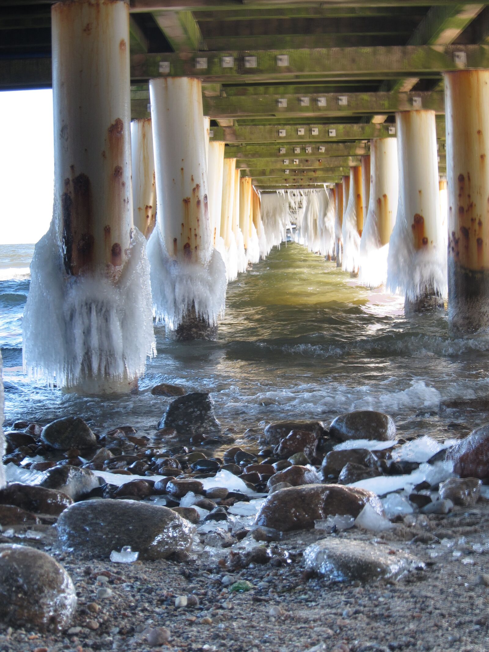 Canon PowerShot S95 sample photo. Sea, ice, winter photography