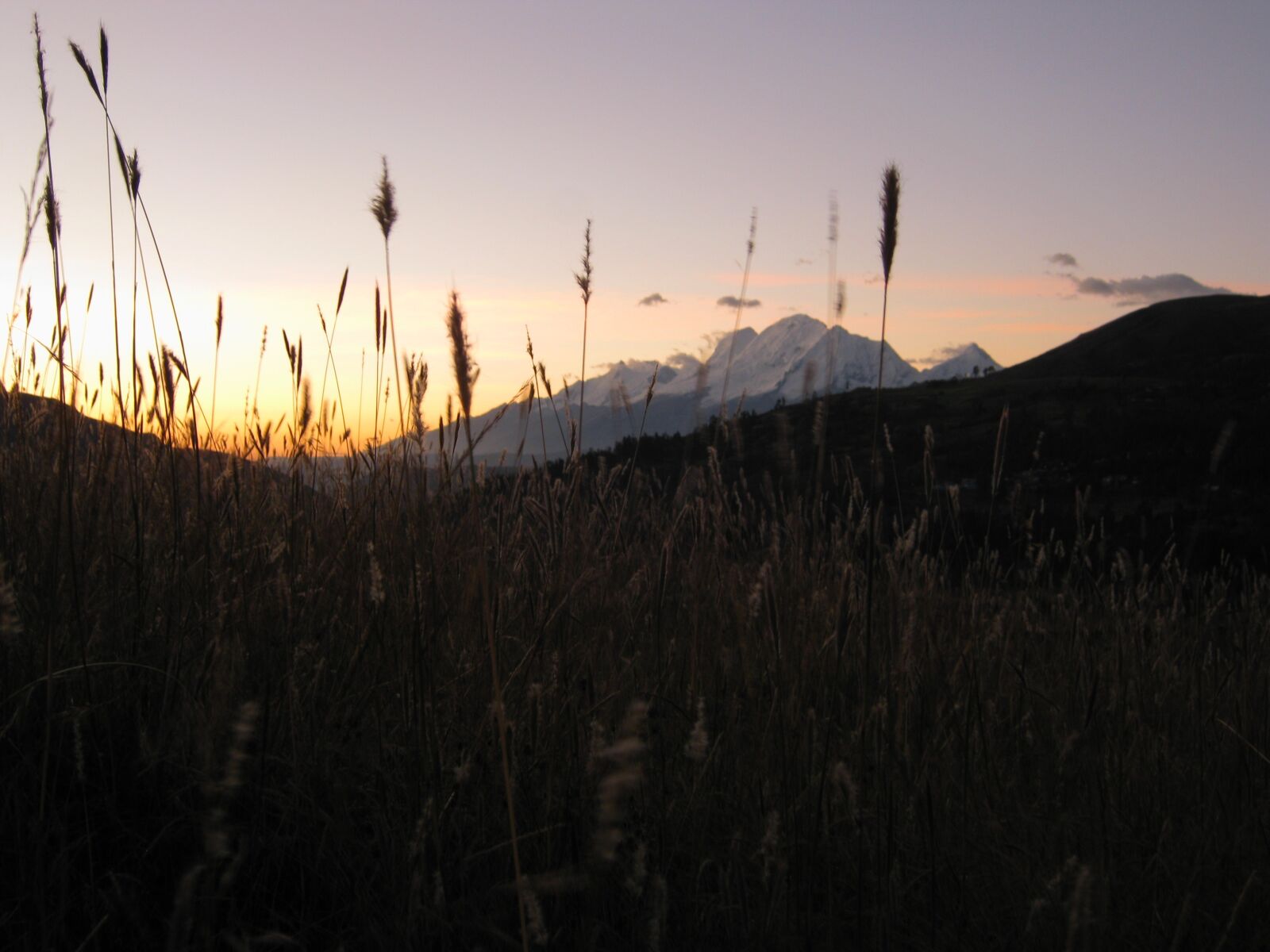 Canon PowerShot A480 sample photo. Sunset, andean, andes photography