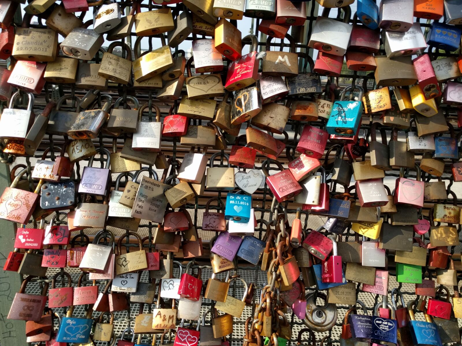 LG Nexus 5X sample photo. Padlock, bridge, padlocks photography