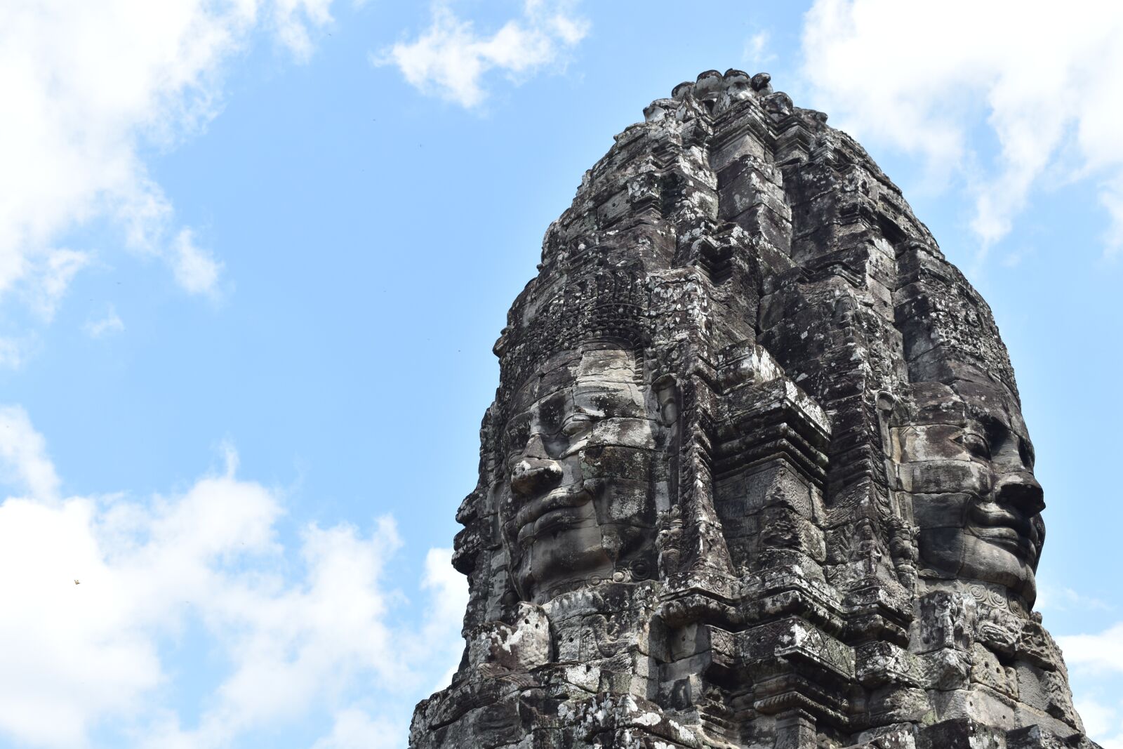 Nikon D3400 sample photo. Bayon temple, angkor thom photography