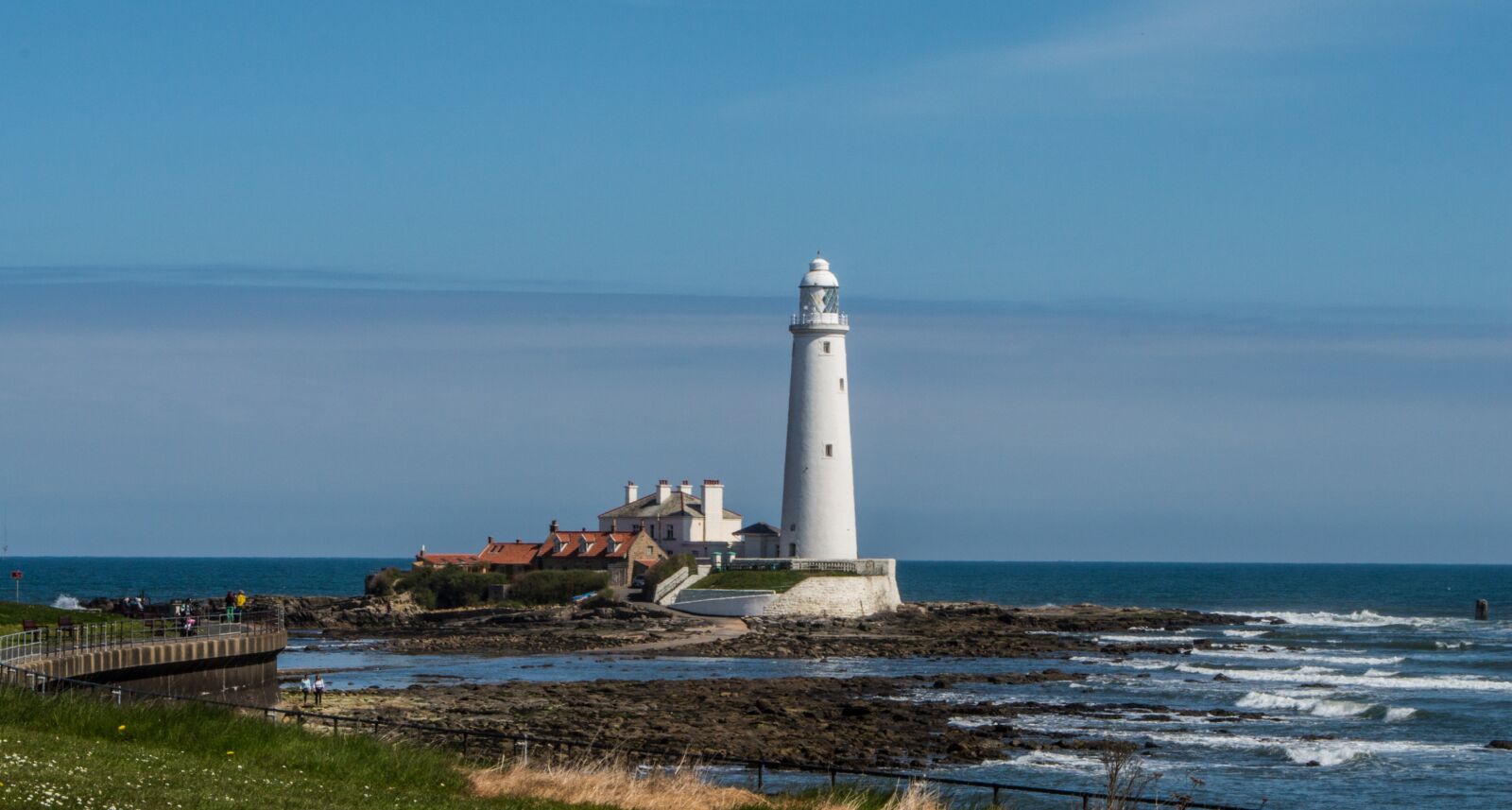 Nikon D3200 sample photo. Lighthouse, st mary's lighthouse photography