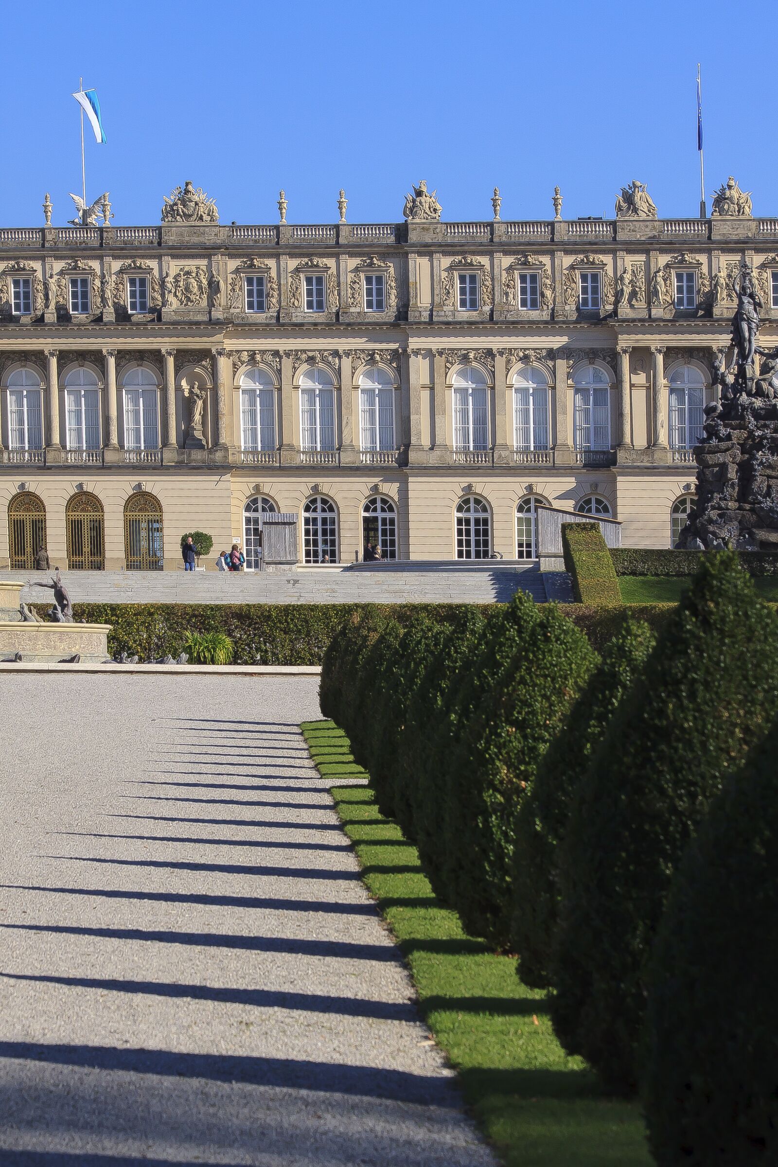 Canon EOS 50D sample photo. Castle, park, herrenchiemsee photography