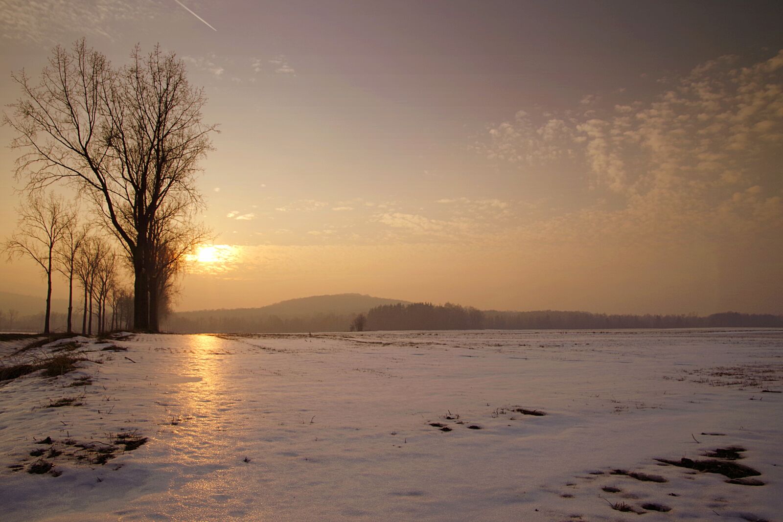 Pentax K-S2 sample photo. Sunset, winter, snow photography