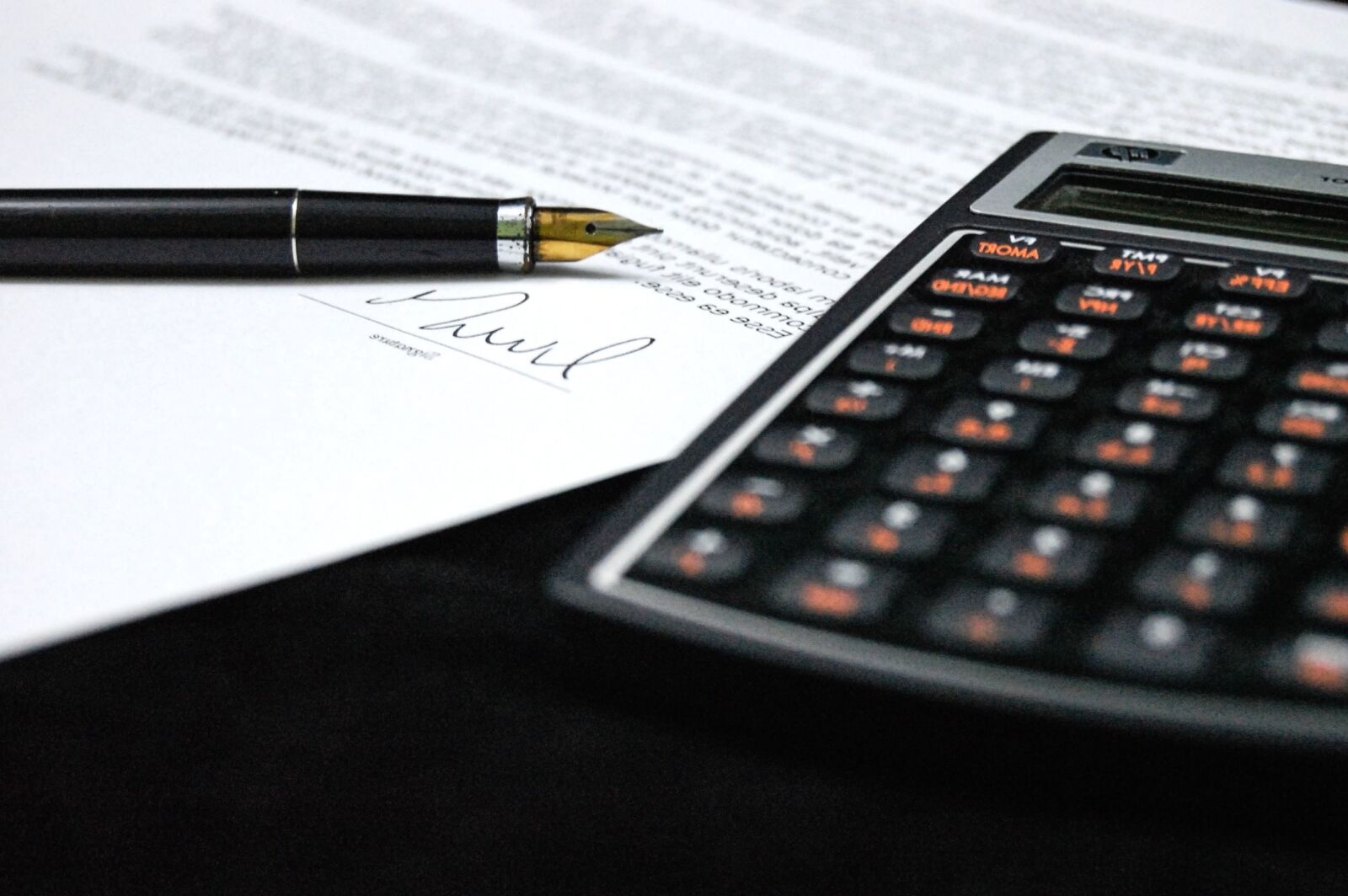 Nikon D40 sample photo. Pencil, paper, calculator, contract photography