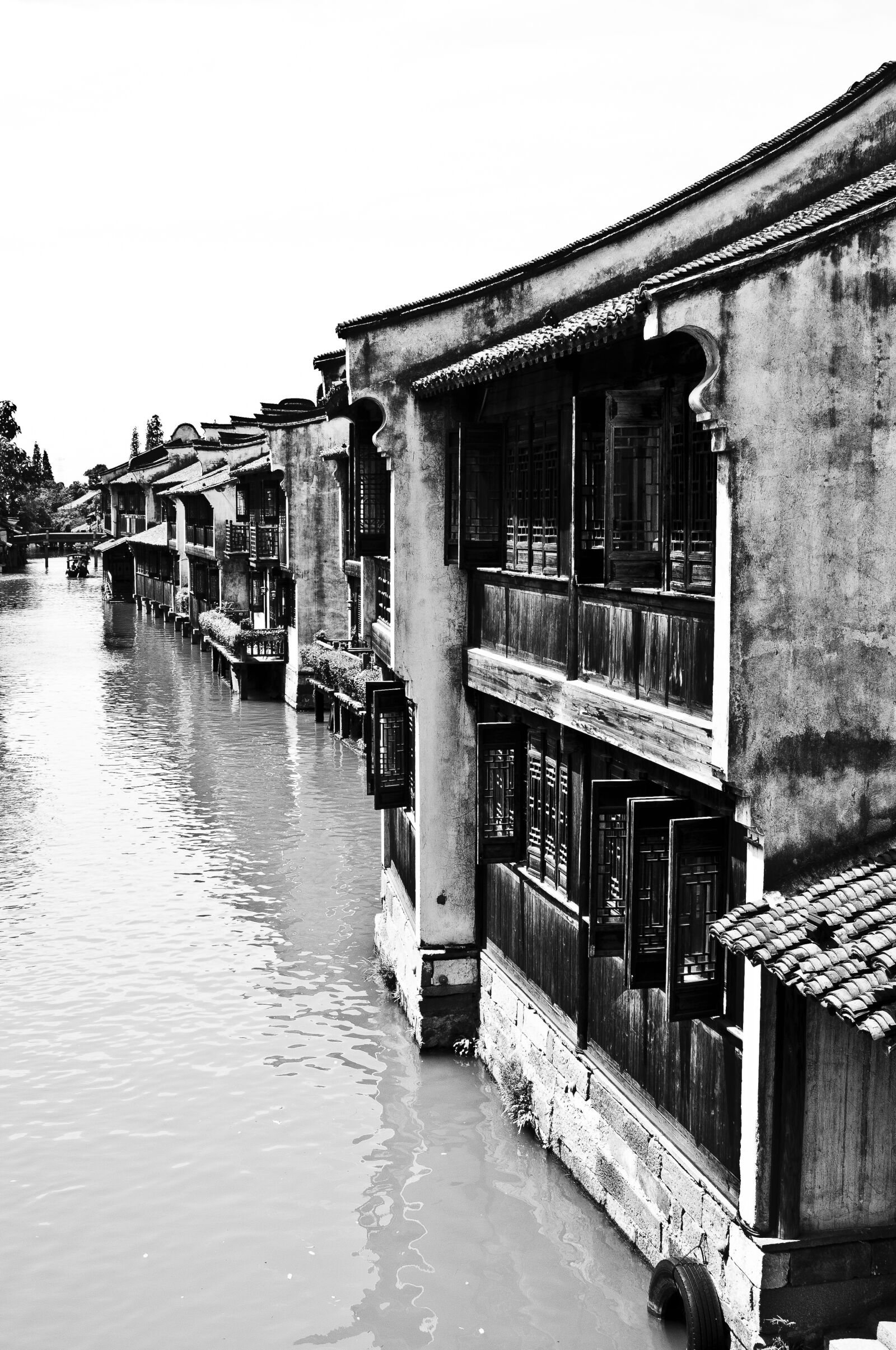Nikon D300S sample photo. Wuzhen, black and white photography