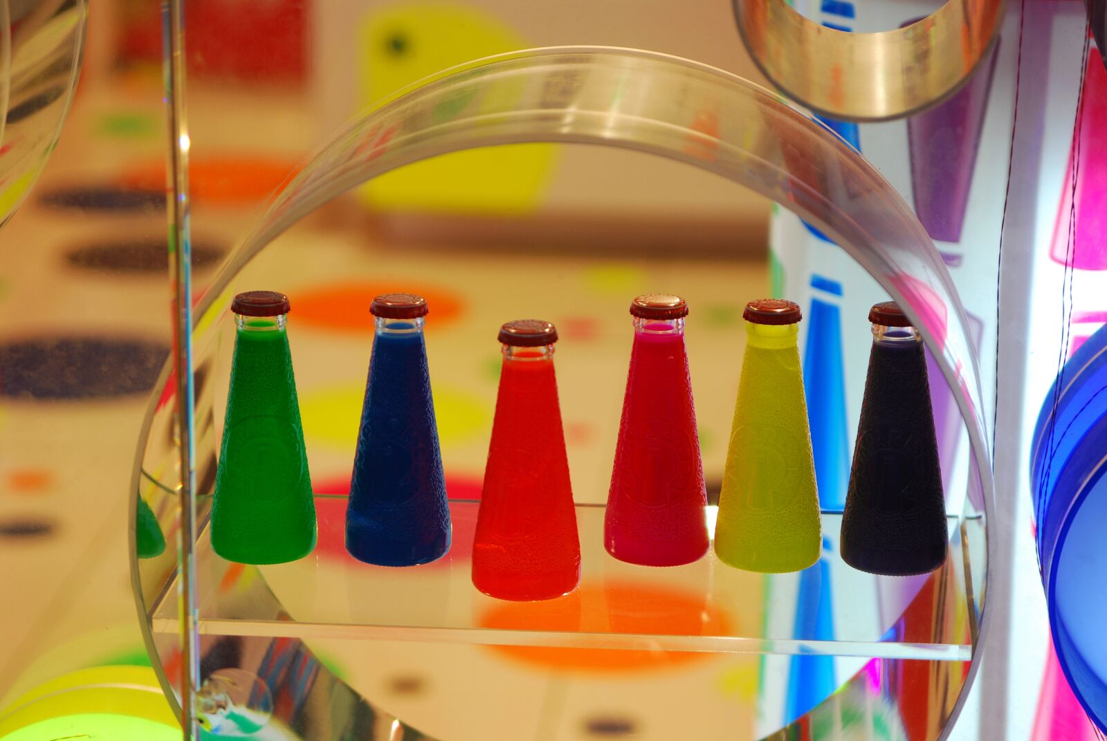 Nikon D80 sample photo. Bottles, colors, camparisoda photography