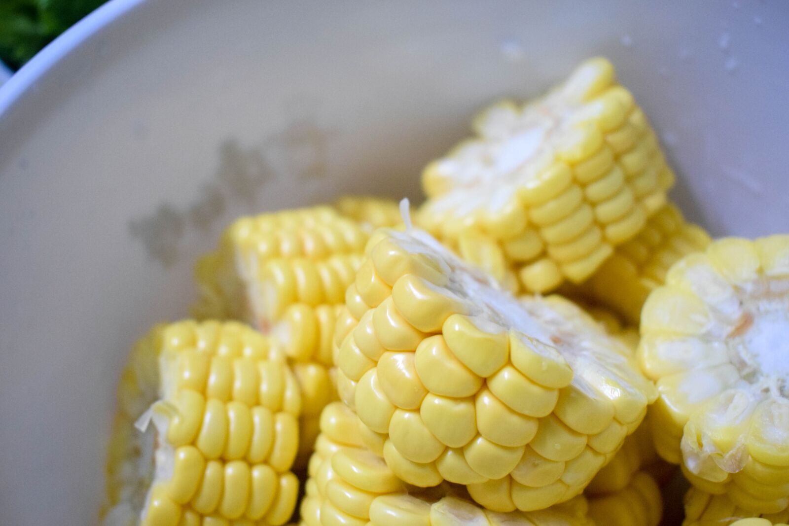 Nikon D3300 sample photo. Bowl of corn, corn photography