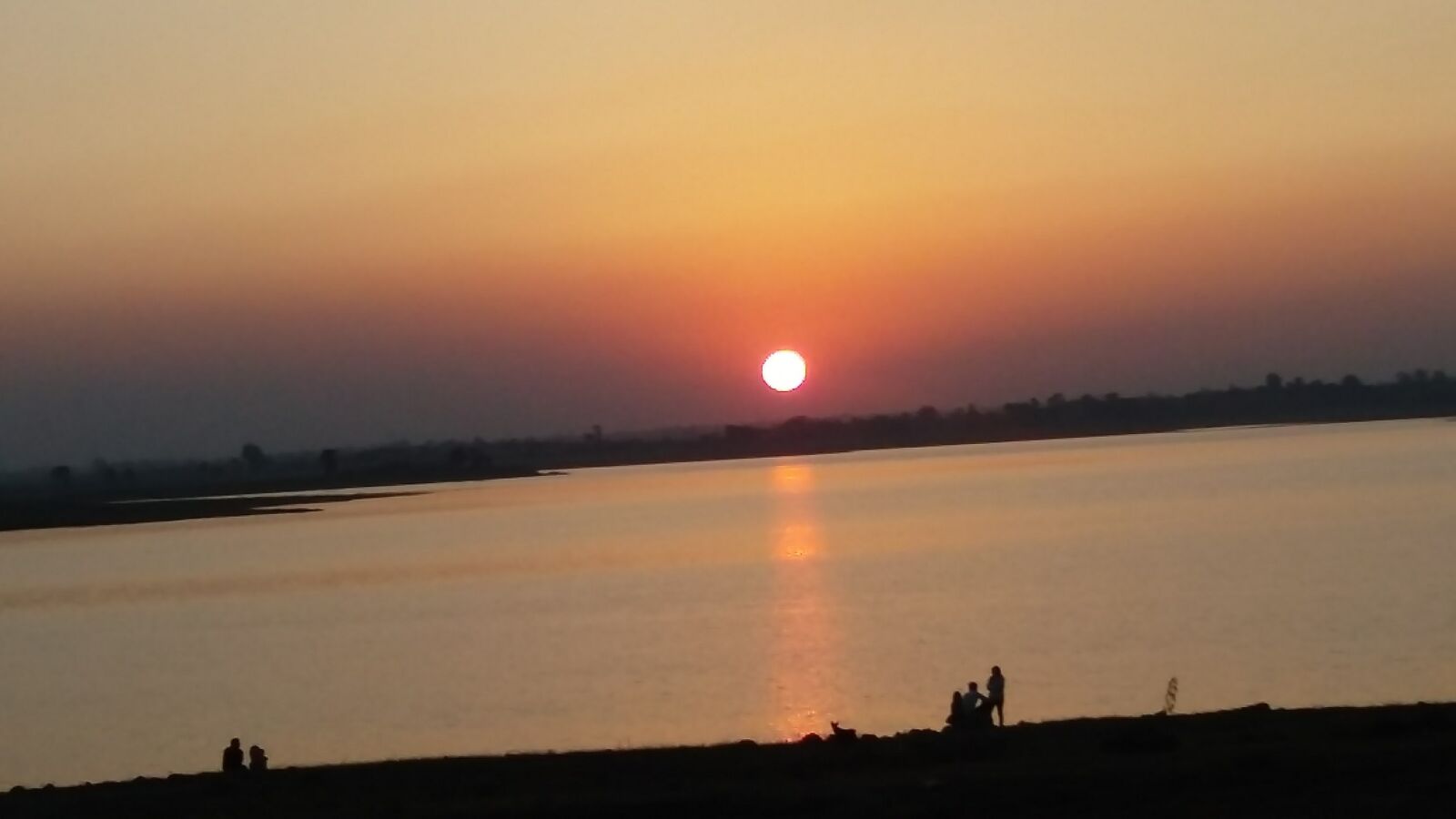 Samsung Galaxy J5 sample photo. Sunset view, dam, nature's photography