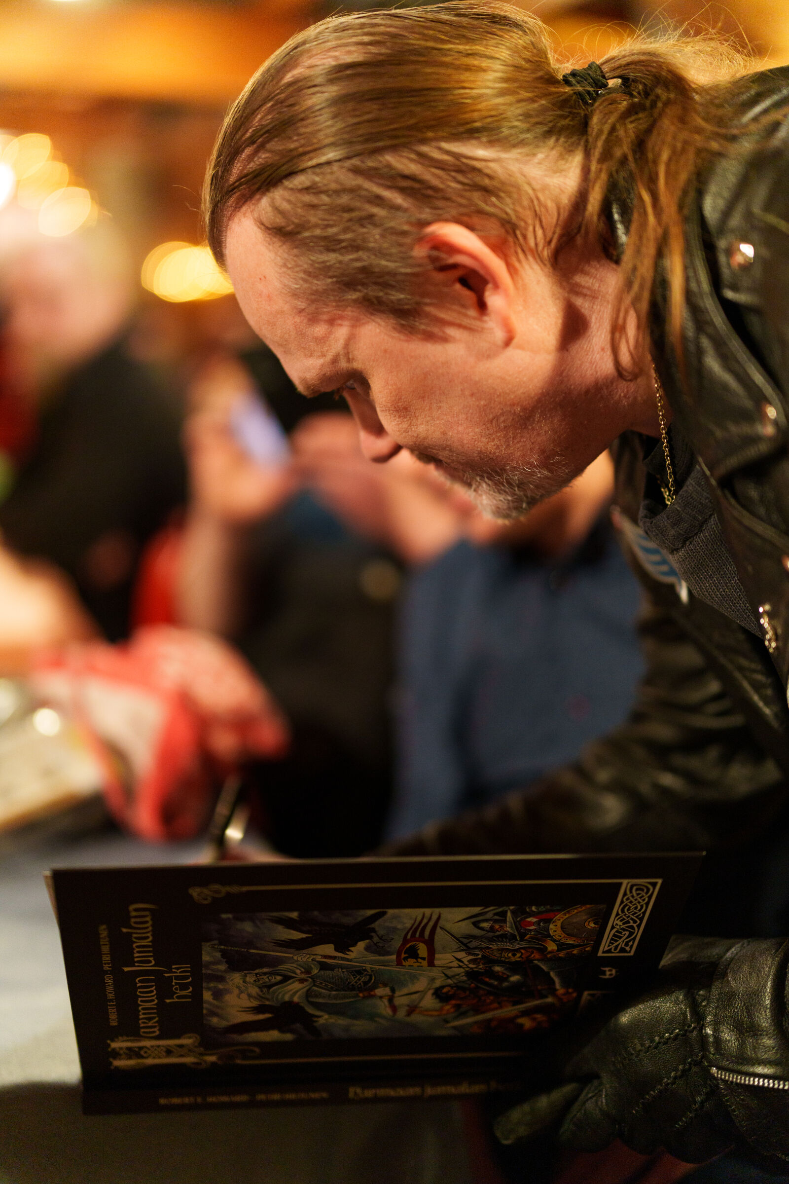 Sony a7R V sample photo. Book signing photography