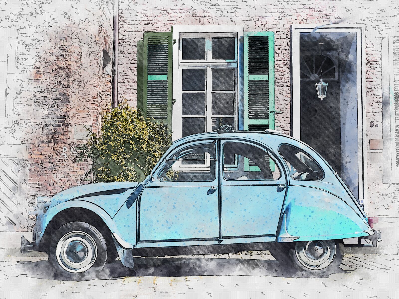 Olympus OM-D E-M10 sample photo. Auto, 2cv, citroën photography