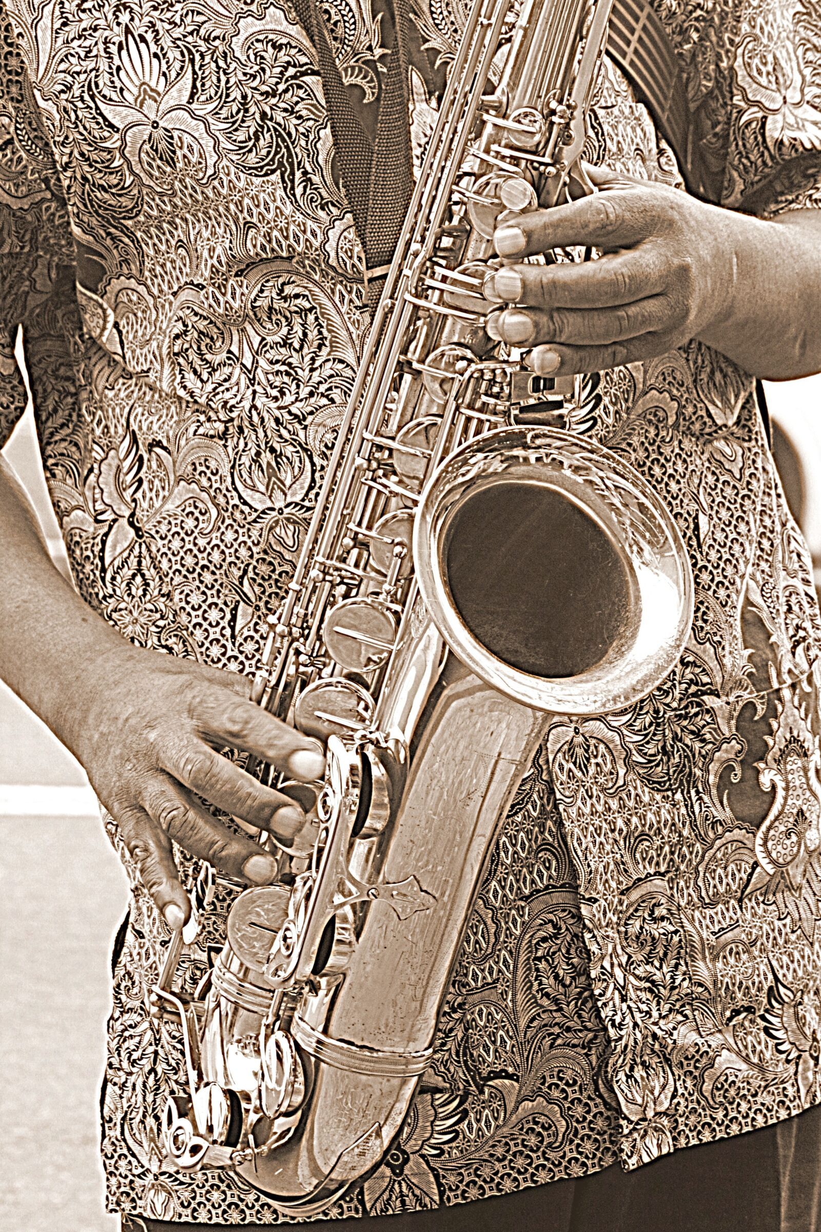 Canon EOS 450D (EOS Rebel XSi / EOS Kiss X2) sample photo. Musician, sepia, africa photography