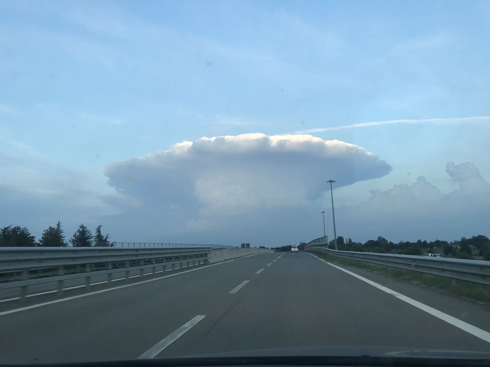 Apple iPhone 7 sample photo. Cloud, highway, travel photography
