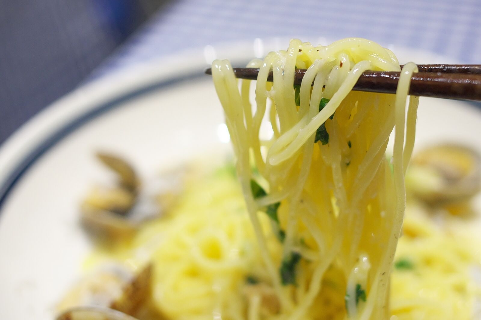 Pentax K-3 sample photo. Polpo, pasta, lift up photography