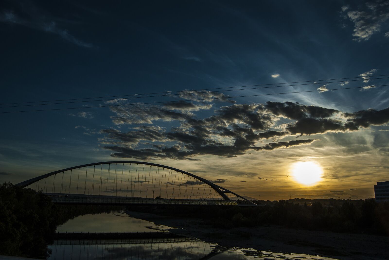 Nikon D3000 sample photo. Sunset, river, ebro photography