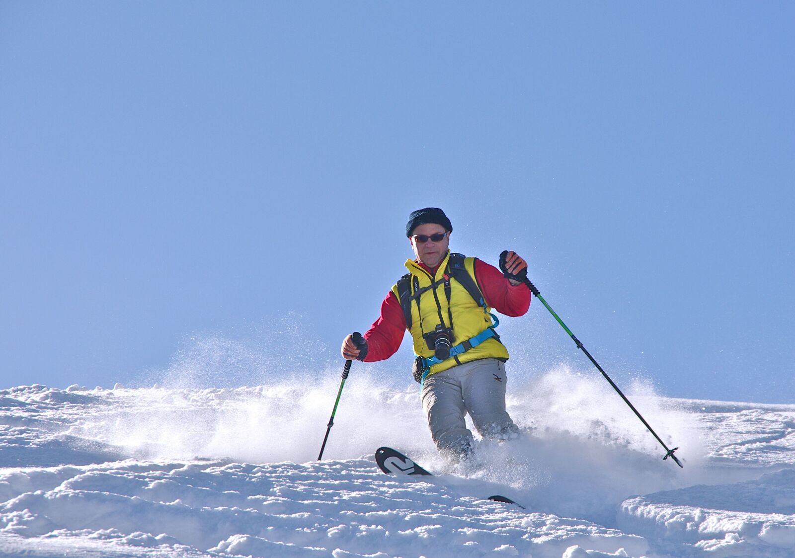 Pentax K-5 II sample photo. Snow, backcountry skiiing, wintry photography