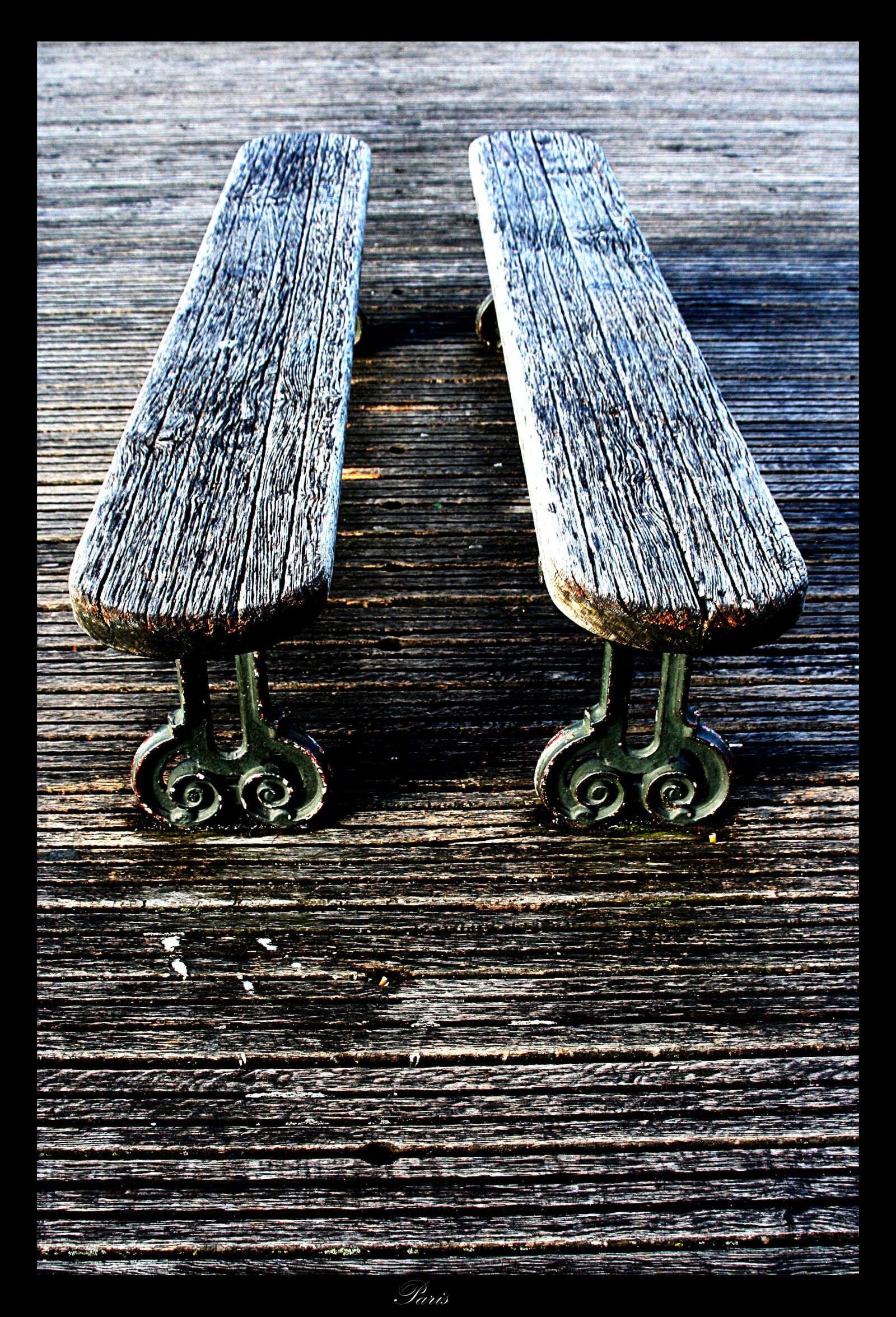 Canon EOS 350D (EOS Digital Rebel XT / EOS Kiss Digital N) sample photo. Bench, wood, paris photography