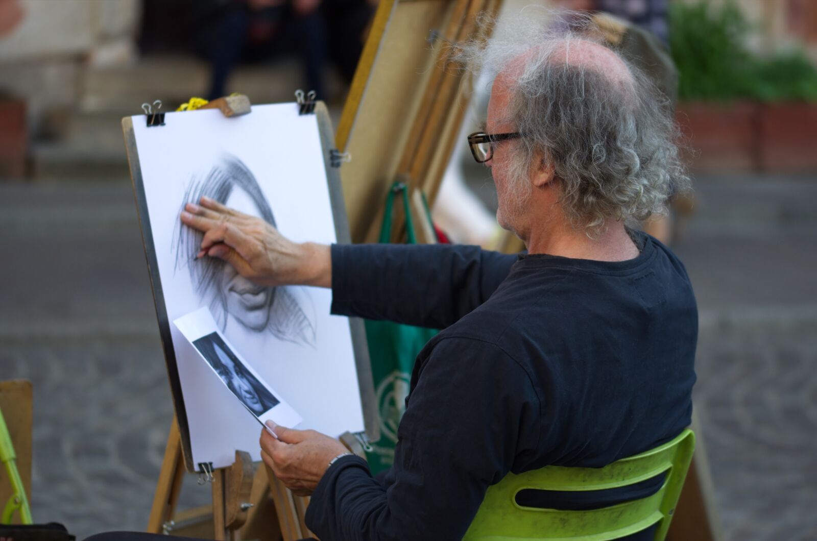 Nikon D5100 sample photo. Man, old, painter photography