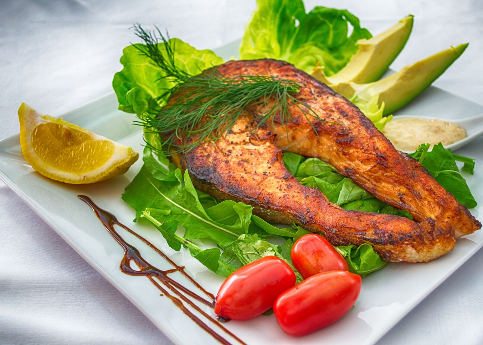 Nikon D3100 sample photo. Salmon, fish, grilled fish photography