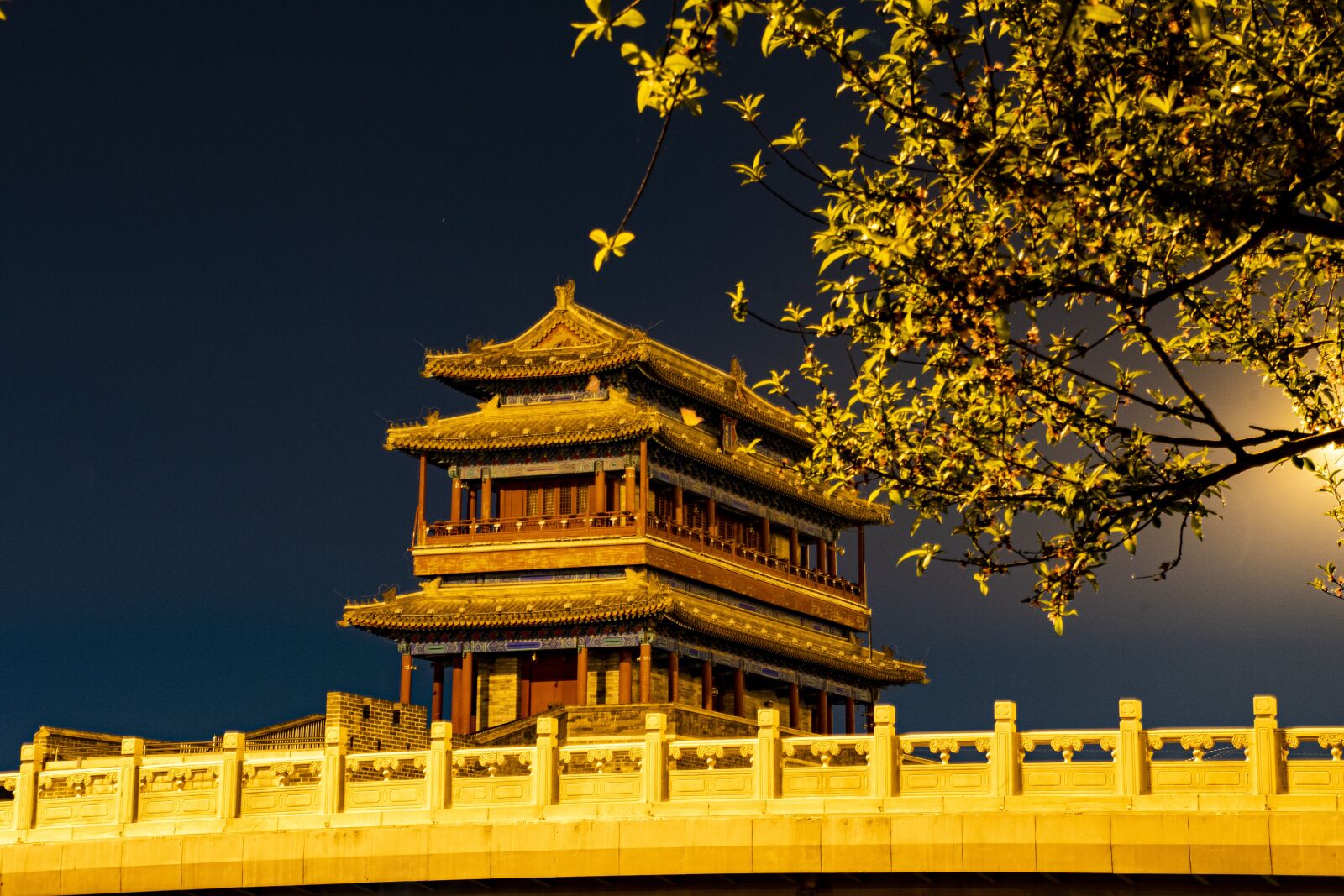 Nikon D7500 sample photo. City gate tower, night photography