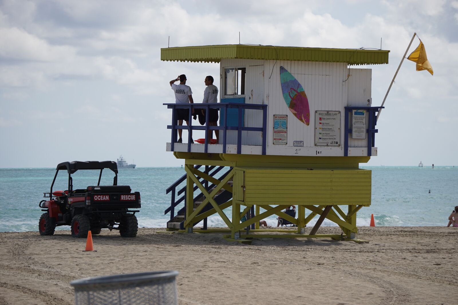 Sony a5100 sample photo. Miami, lifeguard, beach photography
