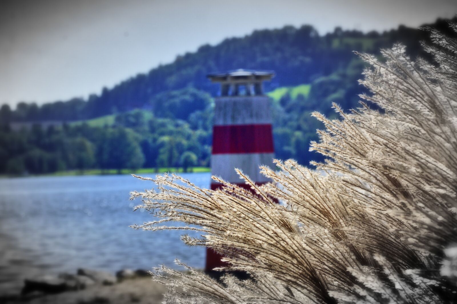 Sony SLT-A77 + Sony DT 18-200mm F3.5-6.3 sample photo. Lake, lighthouse, nature photography